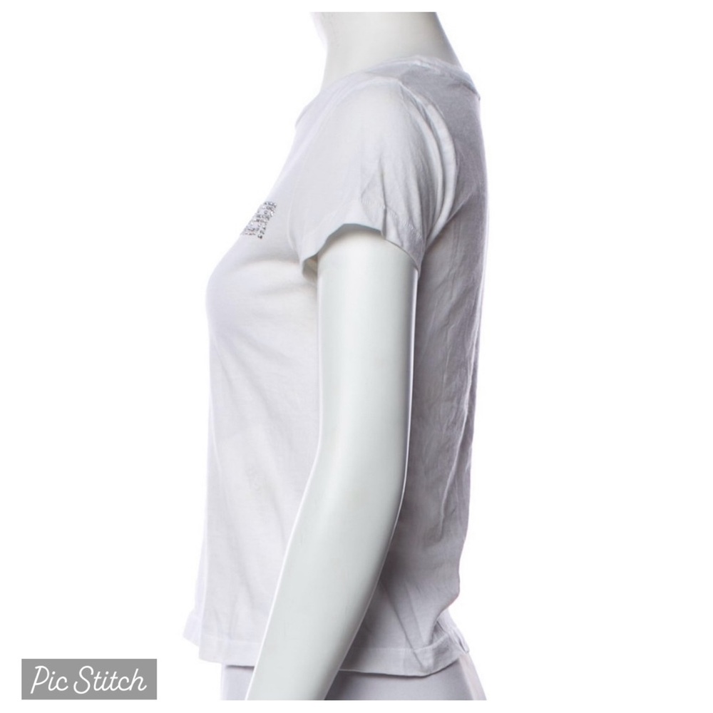 MARC JACOBS Mother Fxcker White Baby Tee  XS S Tshirt Heaven Y2K 2000s Brat love - Picture 7 of 11